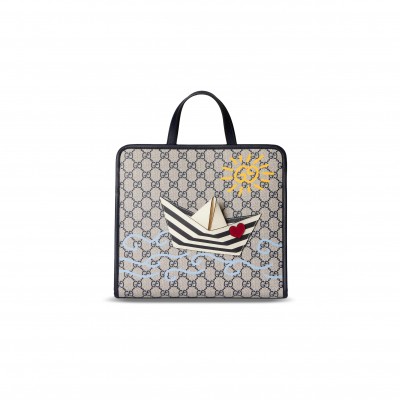 GUCCI CHILDREN'S PRINTED GG TOTE BAG 814043 (28.5*25*11cm)